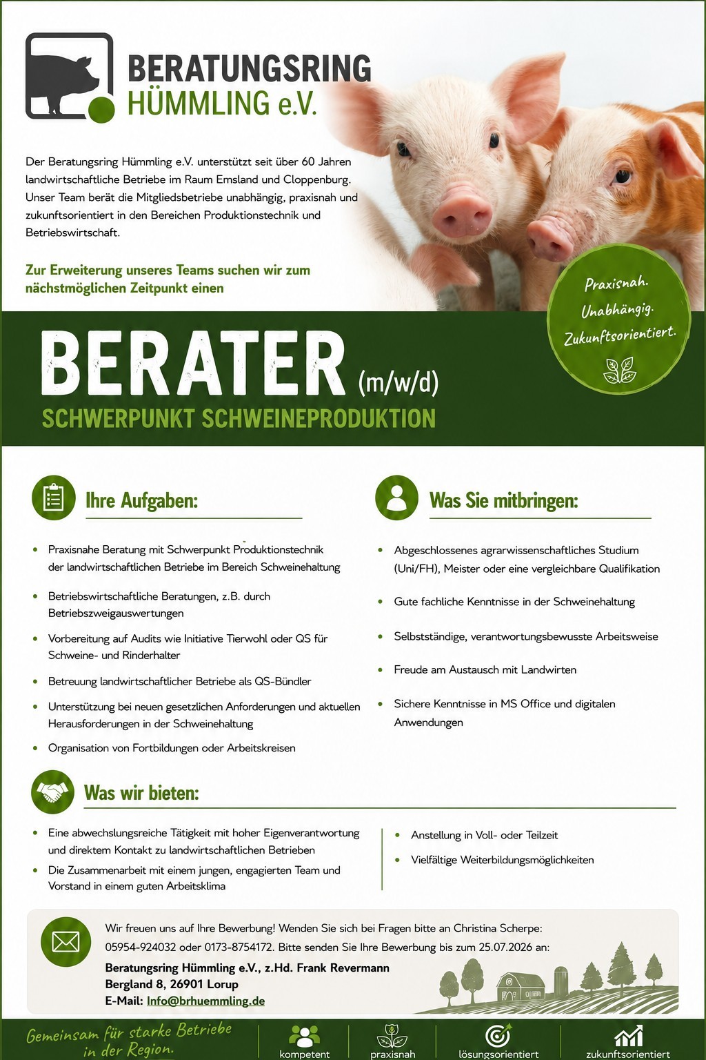 BR Hümmling Stellenanzeige